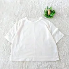 hunch ハンチ Tシャツ アイボリー 白 半袖 F　シアーT　カットソーのサムネイル