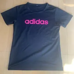 adidas 黒 Tシャツ ピンク　M テニス　スポーツ