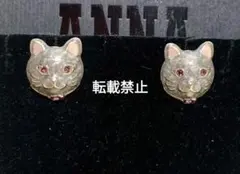 ANNA SUI　アナスイ　イヤリング　未使用　猫モチーフ　ネコ