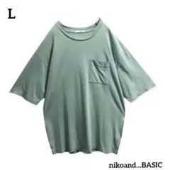 nikoand…BASICニコアンドTシャツポケット付きシンプルゆるダボ古着のサムネイル