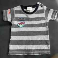 ベビー用 ZAK Tシャツ ボーダー ワッペン付 80