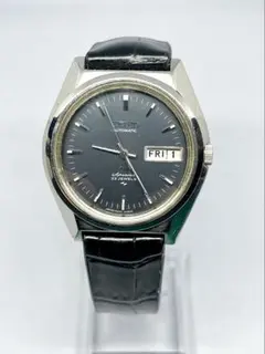 SEIKO 自動巻き 腕時計 黒文字盤　5206-6081