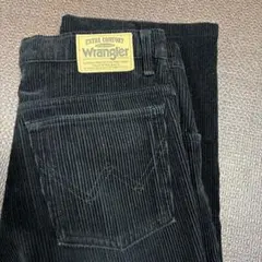 Wrangler ブラック コーデュロイパンツ