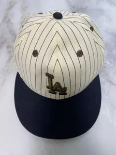 New Era LAロゴ ストライプキャップ