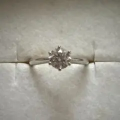 Pt900 ダイヤモンド ソリティアリング 0.493ct VERITEのサムネイル