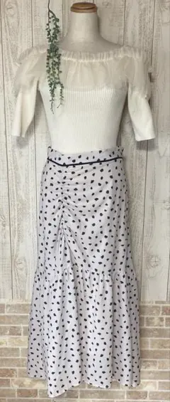 新品未使用♡Mサイズ♡チュールニットトップス&レオパードスカート♡セット