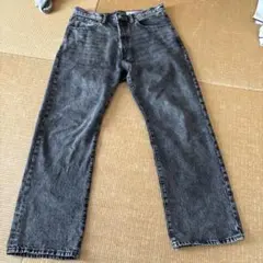 ダークグレー ストレートデニム 4ポケット