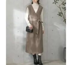 ジレワンピース ロングワンピース