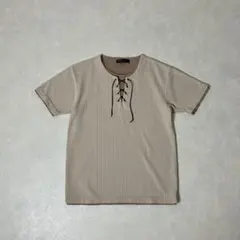 半袖Tシャツ　サマーニット　レイヤード　アーカイブ　グランジ　Y2K　お兄系