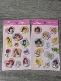 ディズニープリンセス 5種類シールセット