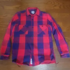 HOUSTON ネルシャツ チェック ビエラ シャツ XL