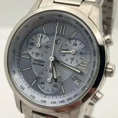 稼働品　CITIZEN xC クロノグラフ 腕時計 青文字盤　レディースのサムネイル