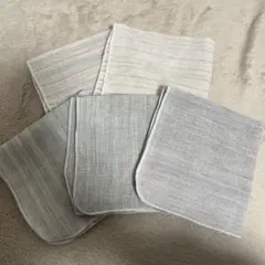 ガーゼタオル 5枚セット ストライプ