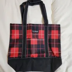 L.L.Bean　エコバッグ　チェック柄　トートバッグ