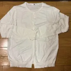ユニクロ　カーディガン　白　Mサイズ 美品！