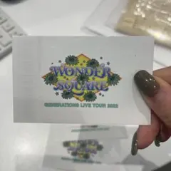 GENERATIONS WONDER SQUARE LIVE カード