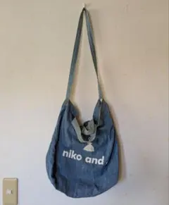 春色ヴィンテージniko and デニムショルダーバッグfairygrunge