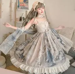 lolita レディース 宫廷風 ロリータ ワンピース