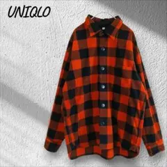 ユニクロ UNIQLO チェック柄 シャツ カジュアル 胸ポケット メンズ M