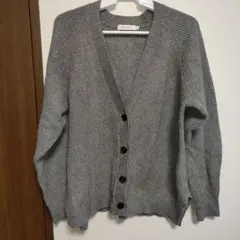 AMERICAN HOLIC グレー Vネック　ラメ入カーディガン M