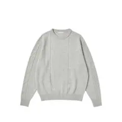 【美品】WORTHWHILE MOVEMENT フィッシャーマンニット グレー