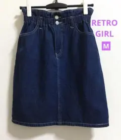 RETRO GIRL レトロガール デニムスカート M サイズ ネイビー
