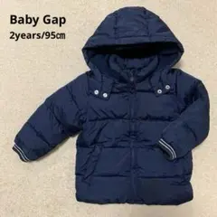 【Baby Gap】フード付き 中綿ジャケット 2years 95㎝ ネイビー