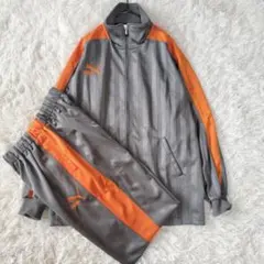 【状態考慮】プーマ プージャ ジャージ セットアップ バックプリント グレー M