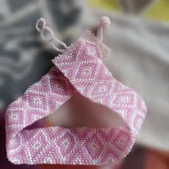 お値下 ハンドメイド ビーズチョーカー 新品未使用