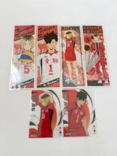 ハイキュー!! 音駒 孤爪研磨 黒尾鉄朗 ロングステッカー クリアカード
