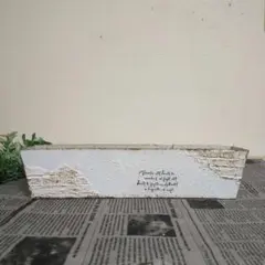 SALE! リメイク鉢＊ペイント鉢＊寄せ植え鉢＊多肉鉢【レンガ・スリムタイプB】