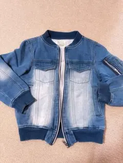 男女兼用 デニム風ジャケット 130cm オシャレ♡