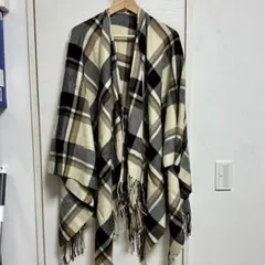 UNIQLO 2way大判ストール　ベージュチェック