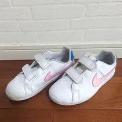 NIKE キッズ スニーカー ホワイト ピンク ブルー 19cm