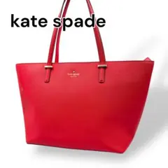 kate spade ハンドバッグ　トートバッグ　肩掛け可　レッド　I611