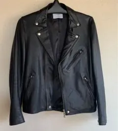 STUDIOUS ストゥディオス ダブル レザージャケット ライダース 2M 黒