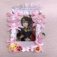 ホイップデコ　トレカケース ピンク　リボン 量産型 猫