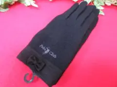 【AA1528/ク】未使用　Polo Club　レディース　手袋　ブラック