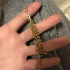 2面カット 喜平ネックレス 18kgp