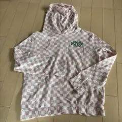 H&M チェック柄フード付きパーカー 134/140