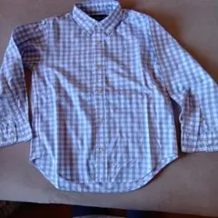 Ralph Lauren 長袖シャツ 120 水色チェック