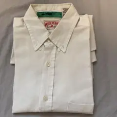 【RED KAP】レッドキャップ 半袖 ボタンダウンシャツ 白 M〜L相応のサムネイル