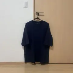 UNIQLO エアリズムコットンオーバサイズボーダーTシャツ