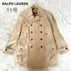 ラルフローレン トレンチコート ベージュ コットン 11号