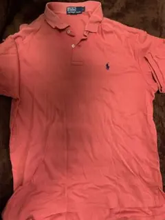 Ralph Lauren サーモンピンク ポロシャツ　半袖