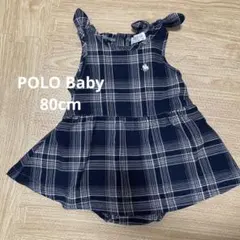 バースデイ　POLO Baby チェック　80