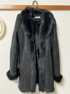 ムートン　コート　　ブラック　韓国製