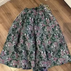 ルールロジェット フローラルプリントスカート (1) ロングフレア 6万 