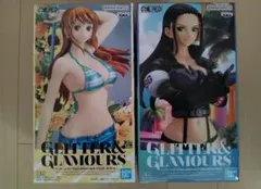 【新品未開封】ONE PIECE ナミ＆ロビン GLITTER＆GLAMORS