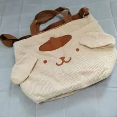 ポムポムプリン コーデュロイ ショルダーバッグ